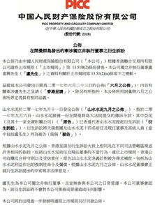 中国财险独董牵涉山水水泥衍生诉讼 不影响公司业务